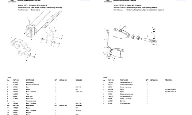 Каталог запчастей Джон Дир DB55 - John Deere DB55 на русском языке в печатном виде - фото № 2