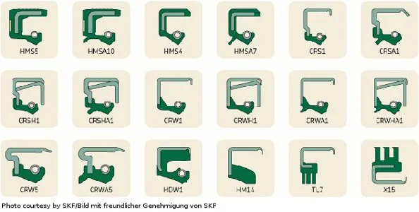 Уплотнения фирмы SKF серия CR - фото № 1