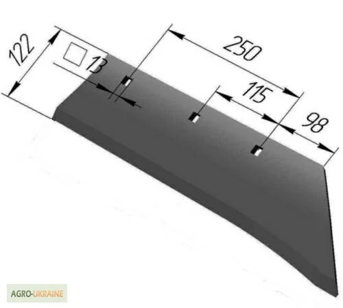 Лемех плуга ПЛН, нож плуга, артикул ПНЧС-702, купити леміш плуга у виробника в Україні - фото № 1