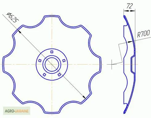Диск бороны Lemken Rubin - фото № 1