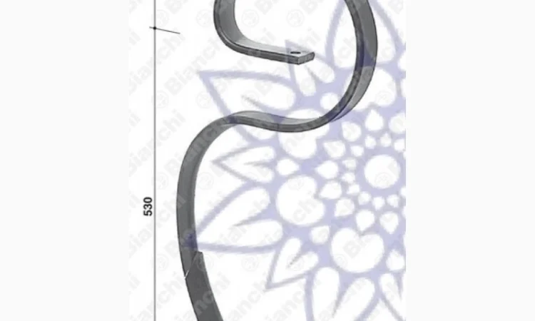 Стойка пружинная, 45х12 мм, стойка культиваторная, пр-ва Италия - фото № 3