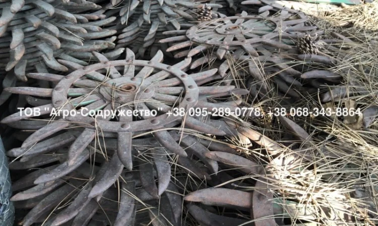 Колеса (Ежи) на Борону ротационную Джон Дир John Deere 400 оригинал - фото № 7