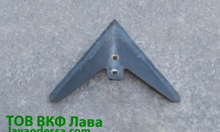 Лапа культиватора КПС (330 мм) наплавленная Шепетовская геометрия - фото № 1