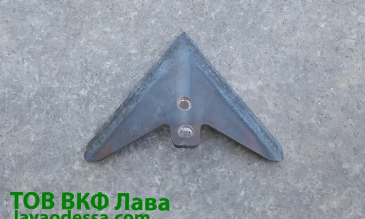 Лапа культиватора КПС (270 мм) наплавлена Шепетівська геометрія - фото № 1