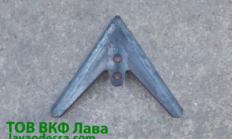 Лапа культиватора КПС 5.5 (330 мм) наплавлена Одеська геометрія - фото № 1