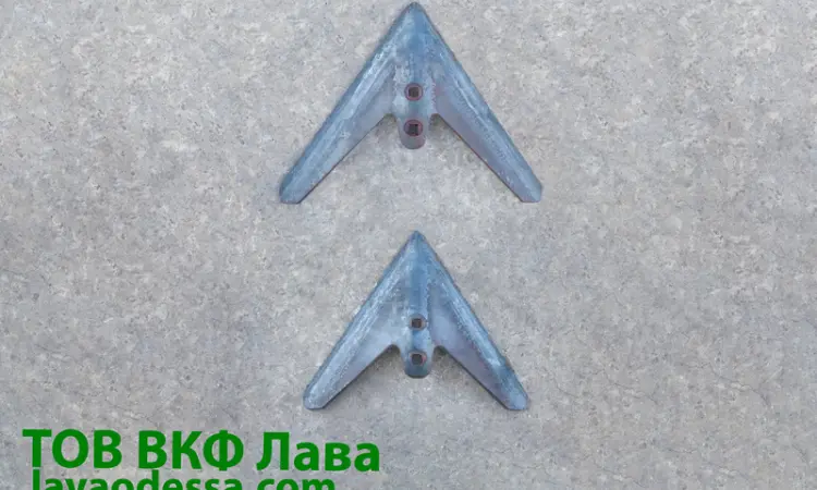 Лапа культиватора КПС 5.5 (330 мм) наплавлена Одеська геометрія - фото № 4