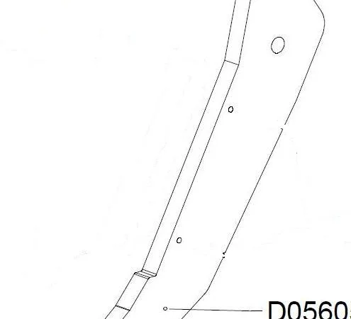 D05605 - Стойка рабочая глубокорыхлителя Alpego KF - фото № 1