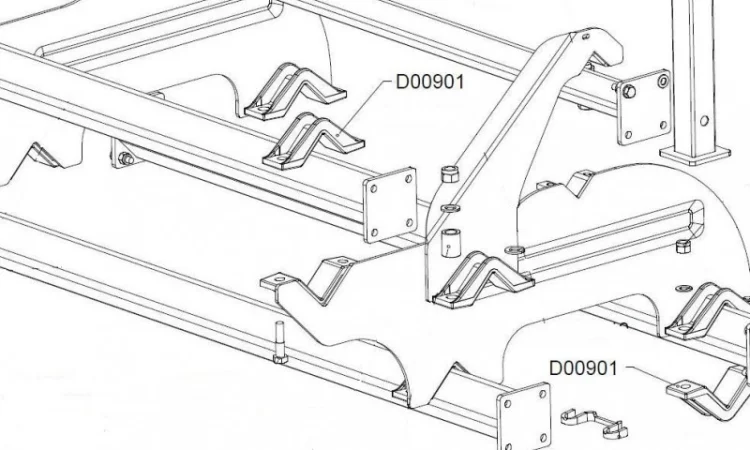 D00901 Пластина прижимная глубокорыхлитель Альпего - фото № 1