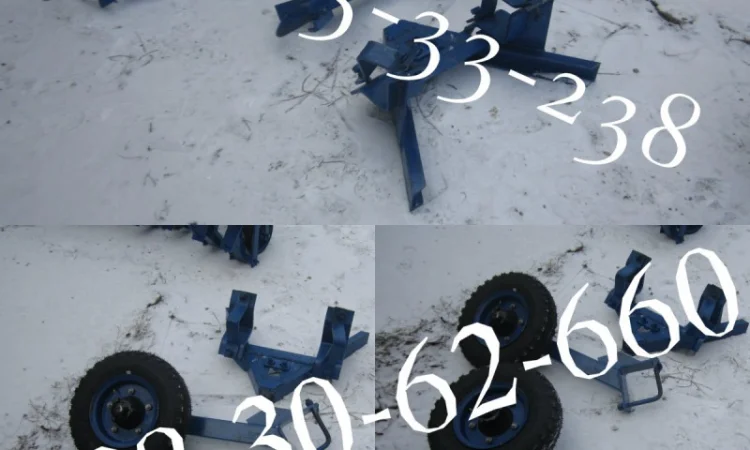 Запчасть культиватор КРН (замок навески крн,  опорное колесо крн в сборе ) - фото № 1