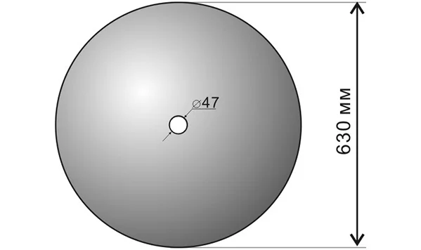 Диск БДТ 7 гладкий - фото № 1