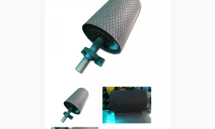 Барабан конвеєра футерований, барабан натяжний, барабан привідний - фото № 1