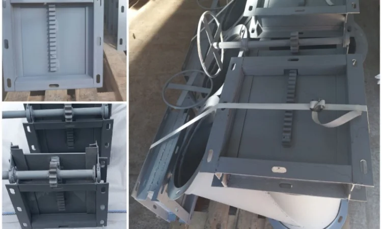 Реечная задвижка 200х200 - фото № 1