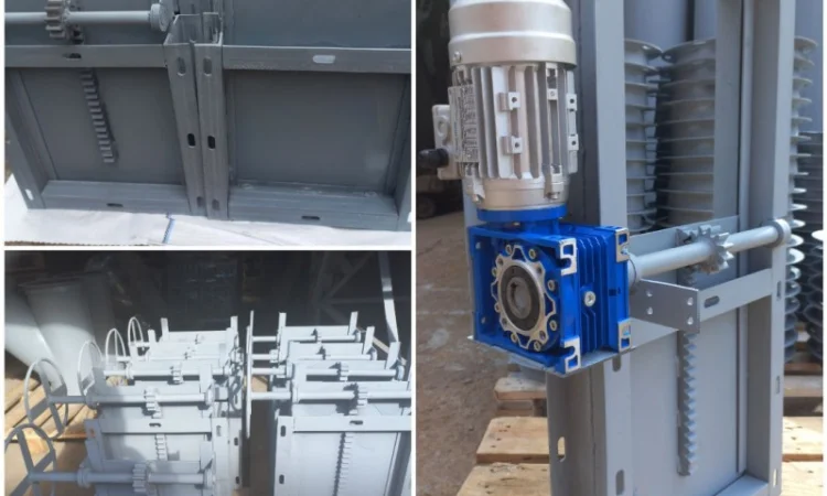 Задвижки реечные ручные 300х300 - фото № 1