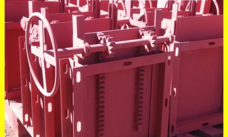 Засувка рейкова ручна 400х400 - фото № 1