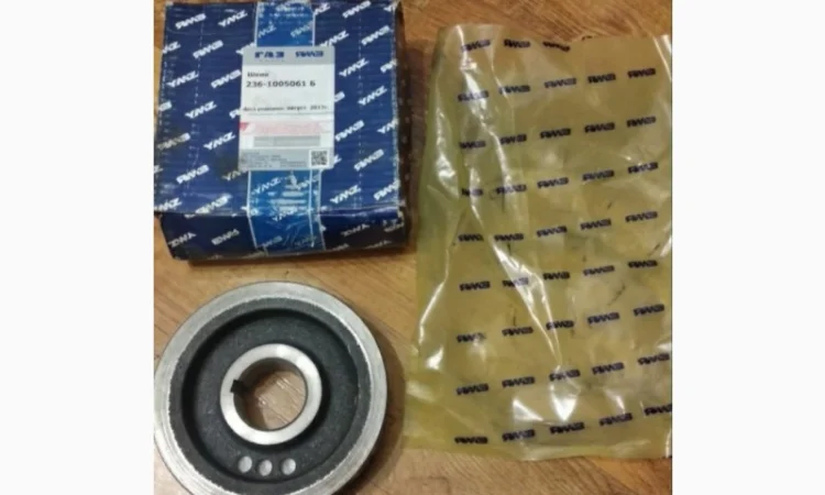 Шкив вала коленчатого ЯМЗ 2-х ручейный (236-1005061Б) - фото № 1