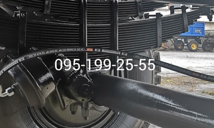 Ресора передньої вісі 3ПТС-12, стремянка ресори 3ПТС-12, ходова частина причепа 3ПТС-12 - фото № 1