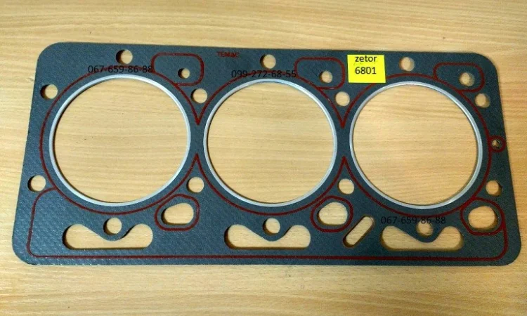 Прокладка головки блока ГБЦ на двигатель zetor / зетор 5201, 7201, 1404, 6801 - фото № 3