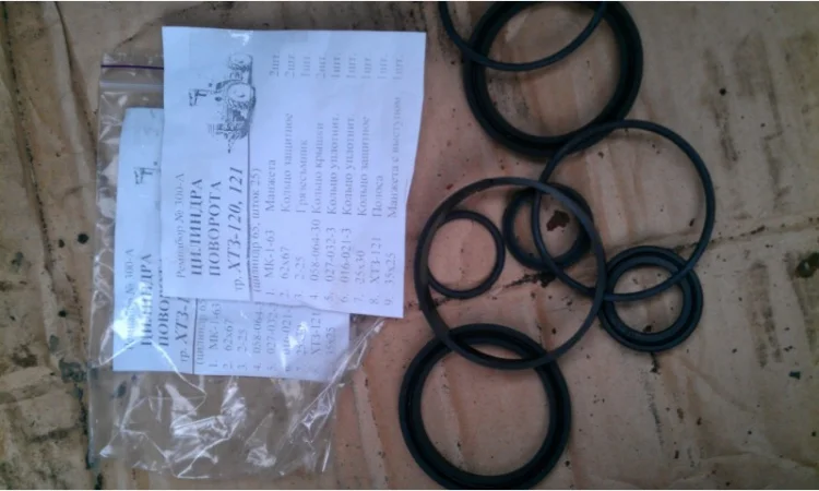 Ремнабор цилиндра поворота ХТЗ-120, ХТЗ-121 - фото № 1