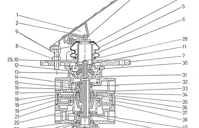 Тормозной клапан с педалью на погрузчик Сталева Воля Л-34, Дресста Л-534 - фото № 1