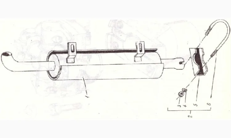 Запчасти к погрузчикам дизельным ДВ 1784, ДВ 1786, ДВ 1788, ДВ 1792. Глушитель - фото № 1