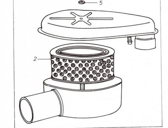 Воздушный фильтр на Двигатель Д 3900к - фото № 1