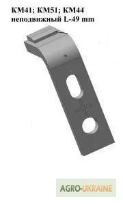 Контакт неподвижный на контактор КМ51 (L=49мм) короткий - фото № 1