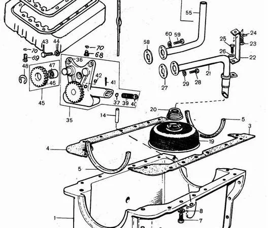 Масляная ванна на Двигатель Д2500к на погрузчик Балканкар - фото № 1