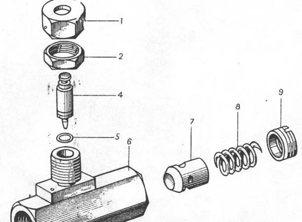 Дроссель регулируемый на погрузчики ДВ 1784, ДВ 1786, ДВ 1788, ДВ 1792 - фото № 1
