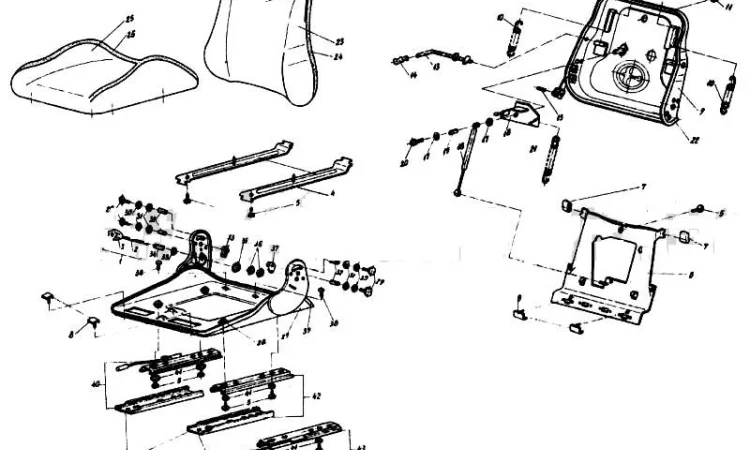 Погрузчик Балканкар ДВ 1784, ДВ 1786, ДВ 1788, ДВ 1792. Сиденье - фото № 1