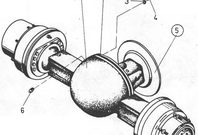 Запчасти к болгарским погрузчикам ДВ 1784, ДВ 1786, ДВ 1788, ДВ 1792. Ведущий мост - фото № 1