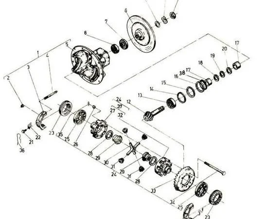 Главная передача на погрузчики Балканкар ДВ 1784, ДВ 1786, ДВ 1788, ДВ 1792 - фото № 1