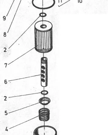 Гидравлический фильтр на погрузчики ДВ 1784, ДВ 1786, ДВ 1788, ДВ 1792 - фото № 1