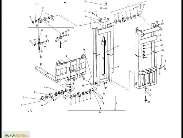 Подъемное устройство на Н=3300мм на погрузчик Балканкар ЕВ 687 - фото № 1