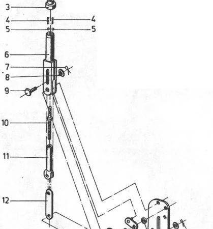 Ручной тормоз на погрузчики ДВ 1784, ДВ 1786, ДВ 1788, ДВ 1792 - фото № 1