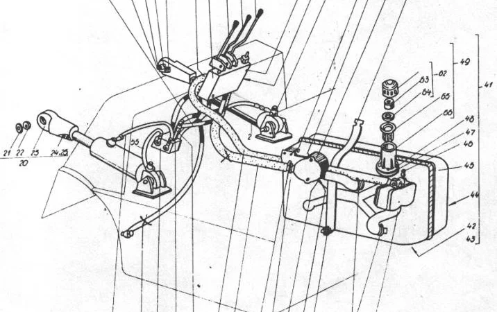 Гидравлическая система на погрузчики ДВ 1784, ДВ 1786, ДВ 1788, ДВ 1792 - фото № 1