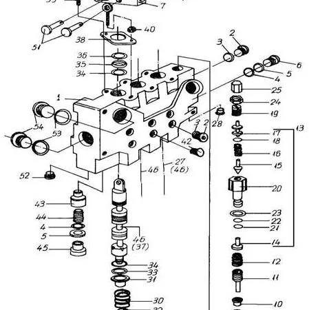 Гидравлический распределитель на погрузчики ДВ 1784, ДВ 1786, ДВ 1788, ДВ 1792 - фото № 1