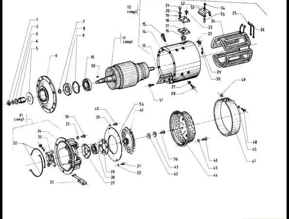 Трансмиссия электродвигатель тяговый на погрузчик ЕВ 687 - фото № 1