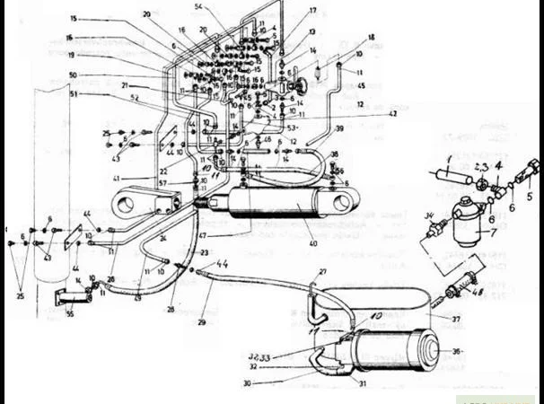 Гидравлическая система на Н2800 на погрузчик Балканкар ЕВ 687 - фото № 1