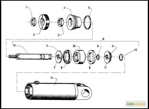 Гидравлическая система на Н4500 цилиндр наклона на погрузчик Балканкар ЕВ 687 - фото № 1
