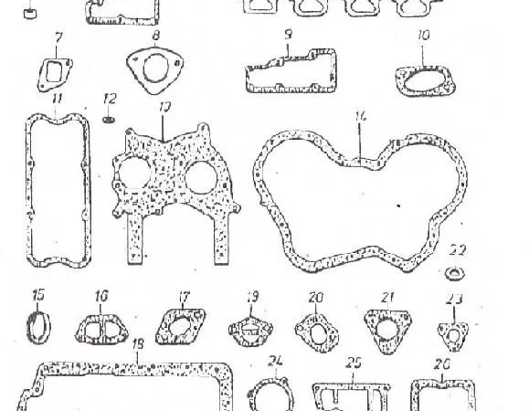 Прокладки и уплотнения на Двигатель Д 3900к - фото № 1