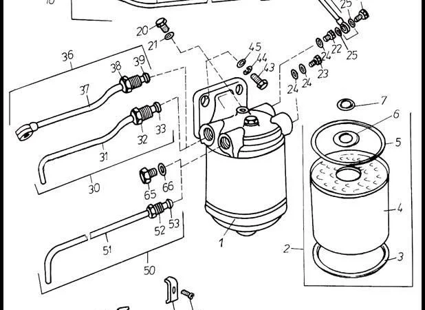 Фильтр топливный на Двигатель Д 3900к - фото № 1