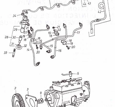 Топливный впрыскивающий насос "Мефин" F020 на Двигатель Д 3900к - фото № 1