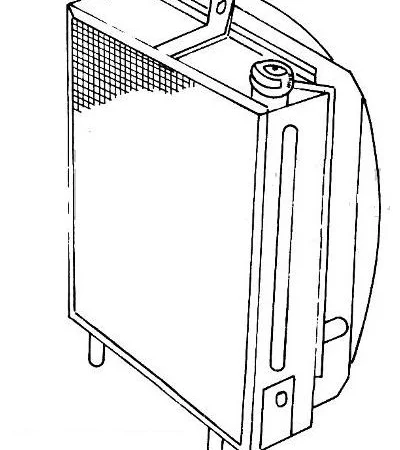 Водяной радиатор на Двигатель Д2500к на погрузчик Балканкар - фото № 1