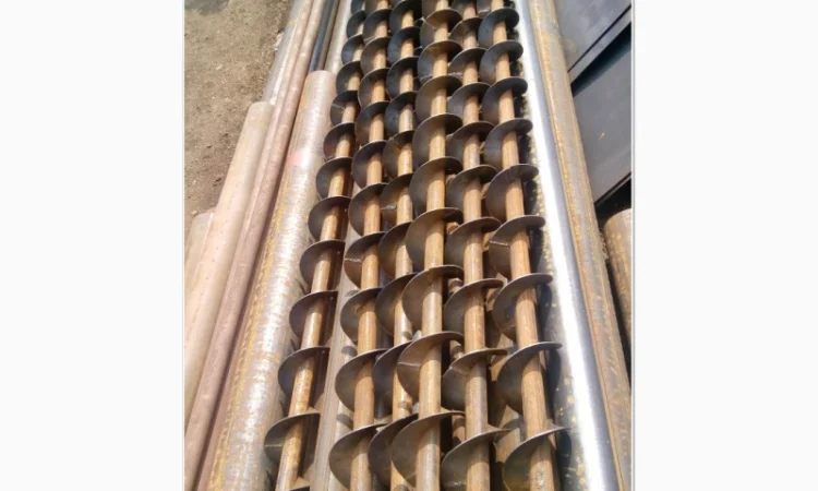 Спираль сварная шнековая (шнек) для цемента/песка. Диаметр 140. Лопасть 4 мм. Под заказ - фото № 2