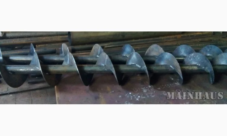 Шнековая спираль (шнек) диаметр - 250мм, перо - 3 мм. вн.вал - 76мм. Производство - фото № 5