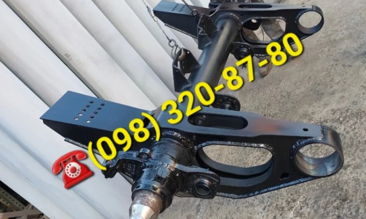 Ось Mercedes-Benz На полурессорах для прицепа полуприцепа - фото № 1