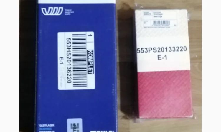 Вкладыши коренные, шатунные для двигателя Андория SW400, 6ct107 - фото № 1