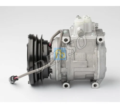 Компресор кондиціонера Caterpillar - DENSO Шків 133мм клиновий А1 - фото № 1