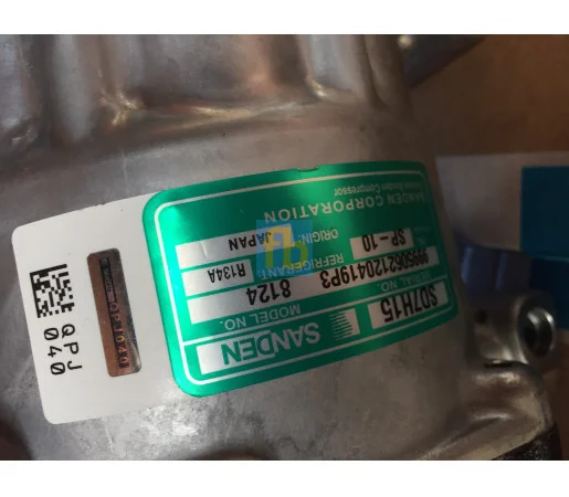 Компрессор Sanden 8124 7H15 Шкив 119мм PV8 New holland - фото № 3