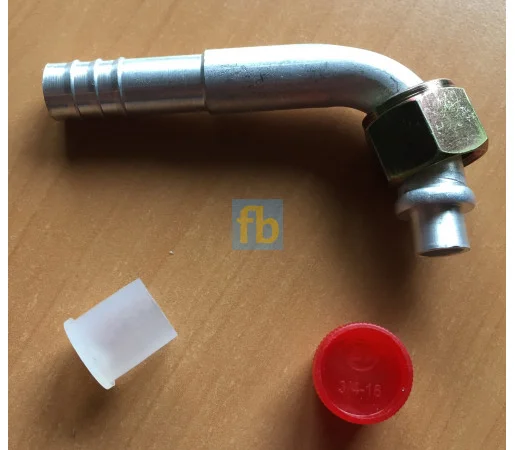 Фітинг Алюмінієвий кутовий 90 градусів 10 гайка 3/4 - фото № 2